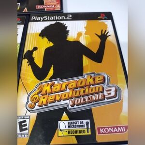 PS2 Karaoke Revolution volume 3 without booklet excellent use condition